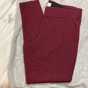 Burgundy Old Navy leggings Size Large